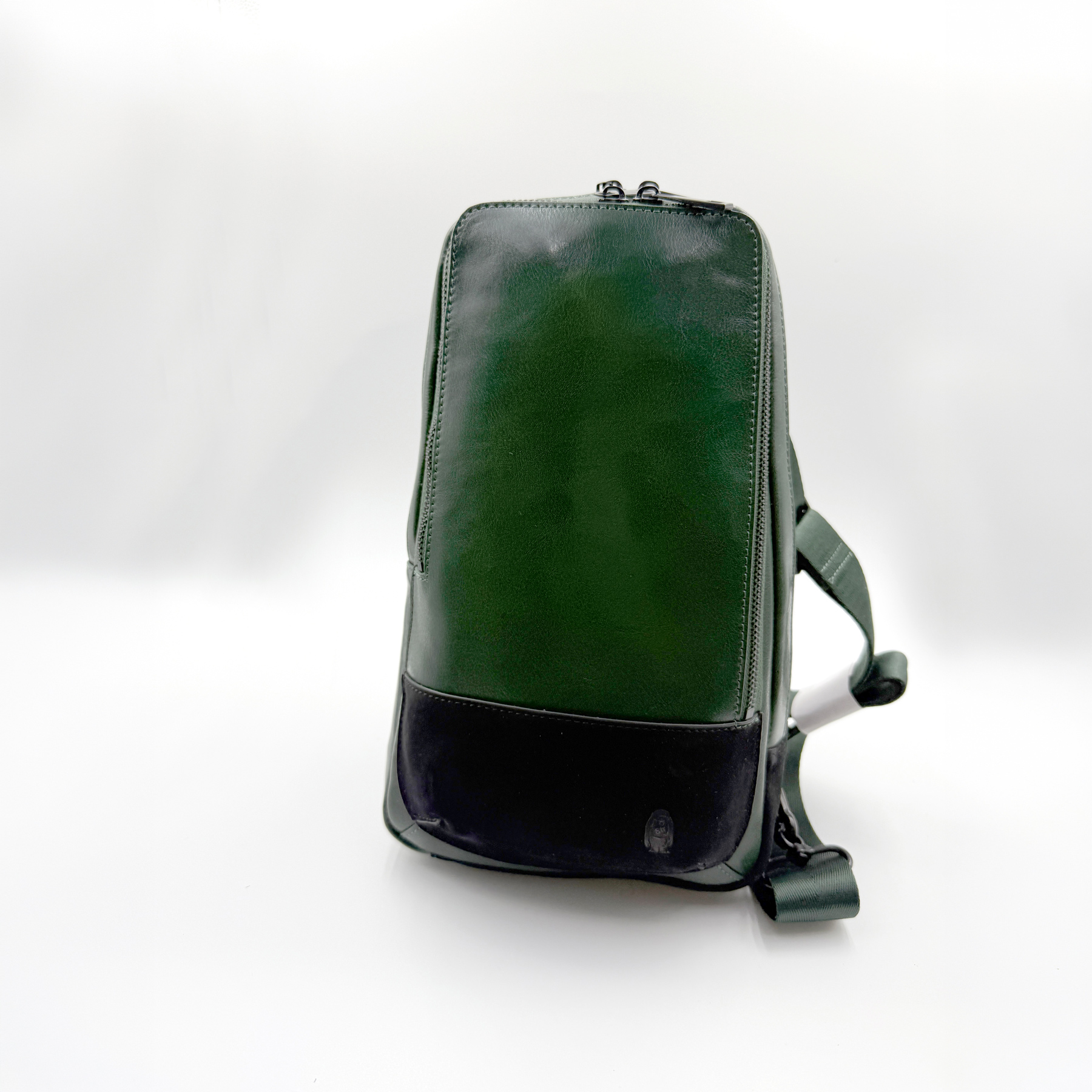 Leather Chest Bag - Green